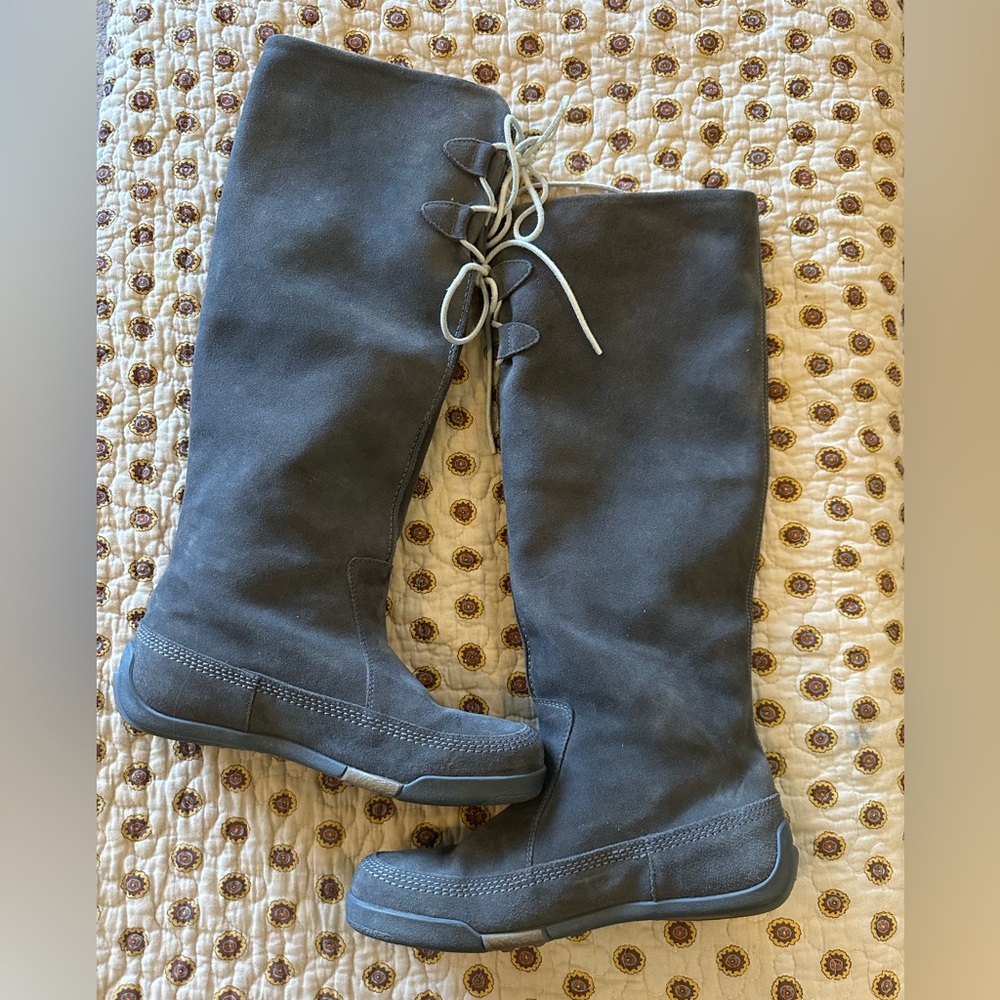 Merrell Gray Suede Knee-High Women's Boots Size 7.5